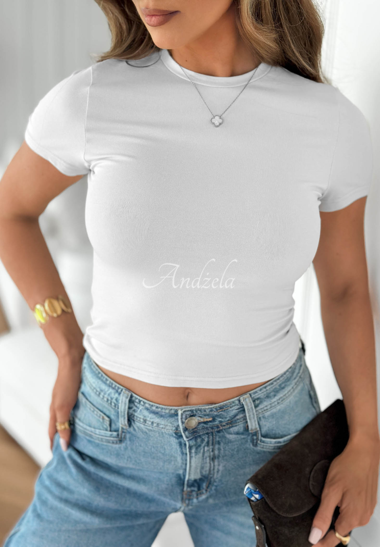 Baumwoll T-Shirt Be Ready Weiß