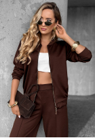 Sweat Set Sweatshirt i Hose Tell Me Later Schokoladenbraun