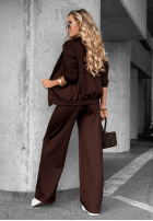 Sweat Set Sweatshirt i Hose Tell Me Later Schokoladenbraun