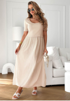Kleid midi Aliyah Rosa