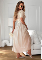 Kleid midi Aliyah Rosa
