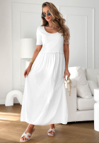 Kleid midi Aliyah Rosa