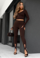 Leggings z zapiętkami Velvet Muse Schwarz