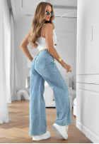 Hose Jeans wide leg Mayla Blau