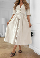 Kleid maxi Watching The Sunrise Beige