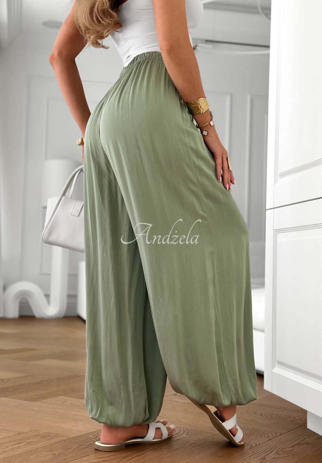 Jogginghose aus Viskose Ocean Kiss Khaki