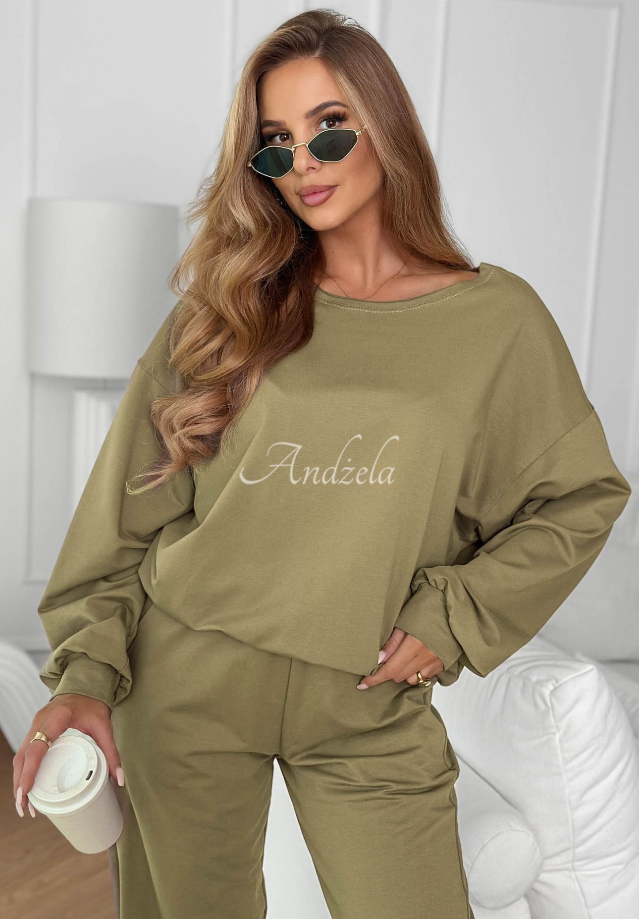 Baumwollset Sweatshirt und Hose Summer Energy Khaki