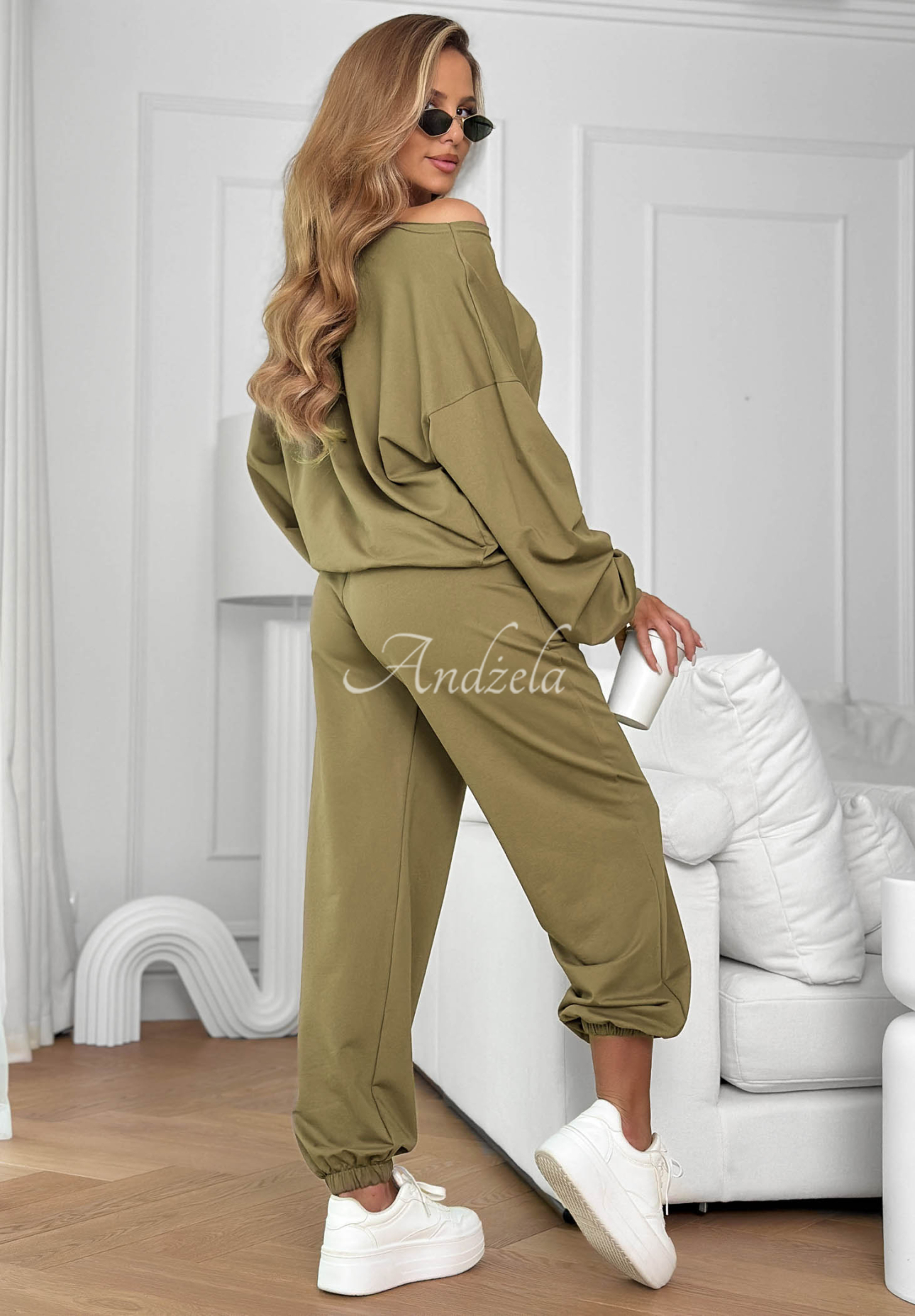 Baumwollset Sweatshirt und Hose Summer Energy Khaki
