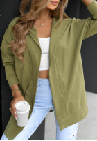 Długa Sweatshirt z kapturem Cozy Mood Beige
