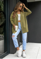 Długa Sweatshirt z kapturem Cozy Mood Beige