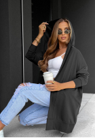 Długa Sweatshirt z kapturem Cozy Mood Beige