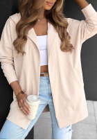 Długa Sweatshirt z kapturem Cozy Mood Beige