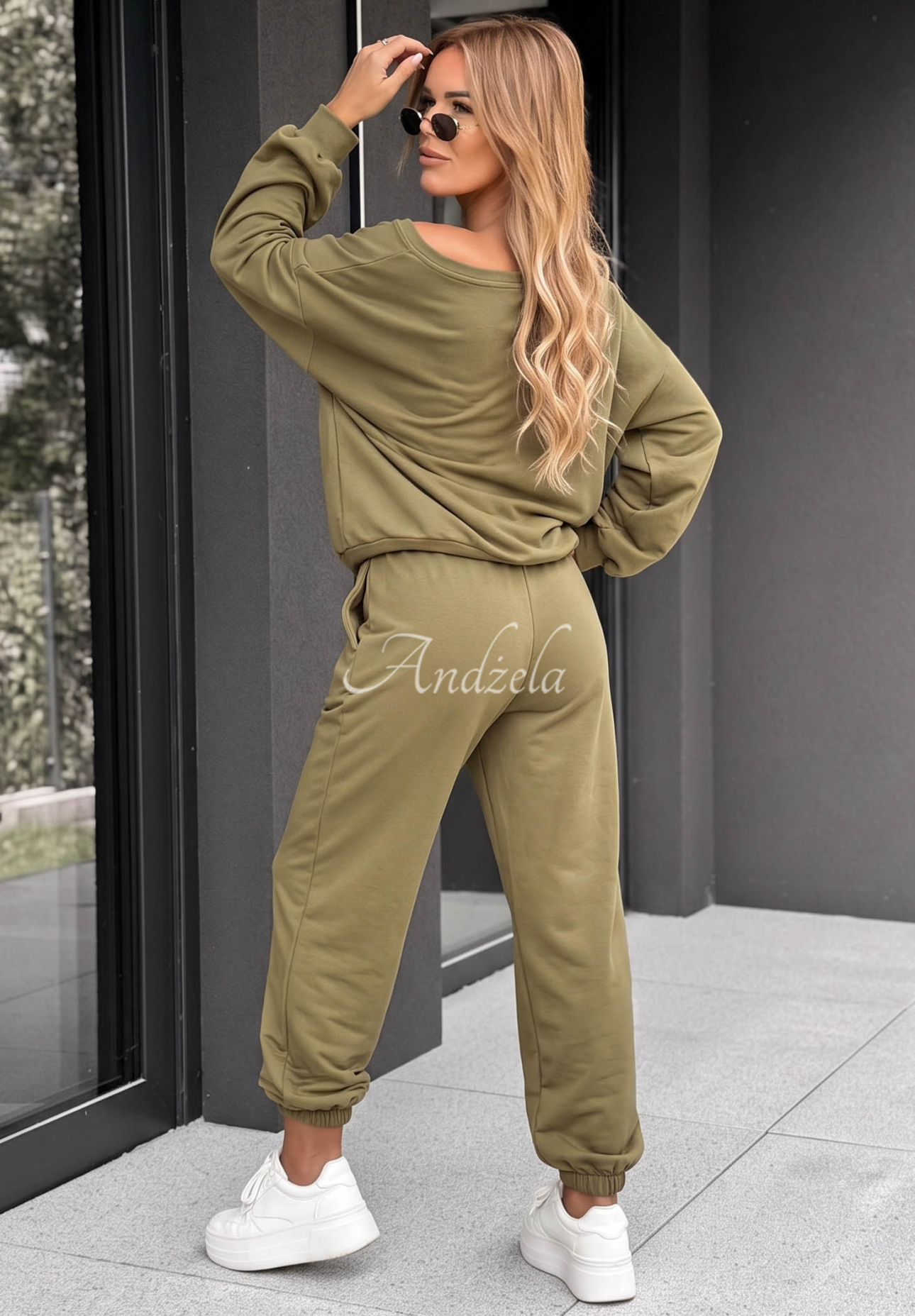 Baumwollset Sweatshirt und Hose Summer Energy Khaki