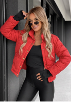 Krótka puchowa Jacke Last Thing Rot