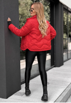 Krótka puchowa Jacke Last Thing Rot