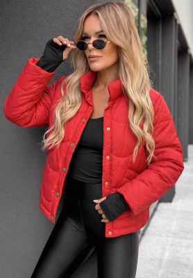 Kurze Daunenjacke Last Thing Rot