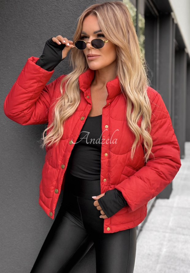 Kurze Daunenjacke Last Thing Rot