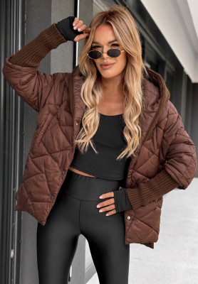 Oversize-Jacke mit Kapuze Sancha Schokoladenbraun