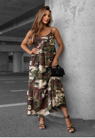 Kleid na ramiączkach moro Desert Mood Khaki
