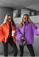 Krótka pikowana Jacke bomberka Fall Favorites Orange