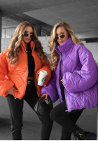 Krótka pikowana Jacke bomberka Fall Favorites Orange