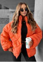 Krótka pikowana Jacke bomberka Fall Favorites Orange
