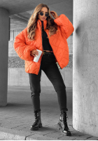 Krótka pikowana Jacke bomberka Fall Favorites Orange