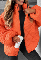 Krótka pikowana Jacke bomberka Fall Favorites Orange