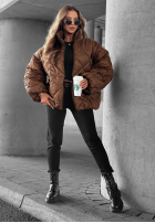 Krótka pikowana Jacke bomberka Fall Favorites Orange