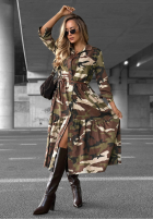 Koszulowa Kleid z paskiem moro Daily Mission Khaki
