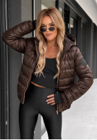 Pikowana Jacke z kapturem Wait For Me Rot