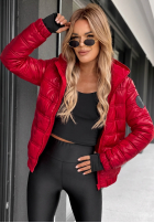 Pikowana Jacke z kapturem Wait For Me Rot