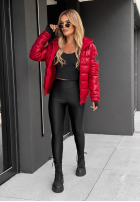 Pikowana Jacke z kapturem Wait For Me Rot