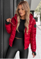 Pikowana Jacke z kapturem Wait For Me Rot