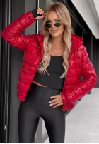 Pikowana Jacke z kapturem Wait For Me Rot