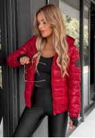 Pikowana Jacke z kapturem Wait For Me Rot