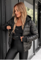 Pikowana Jacke z kapturem Wait For Me Rot