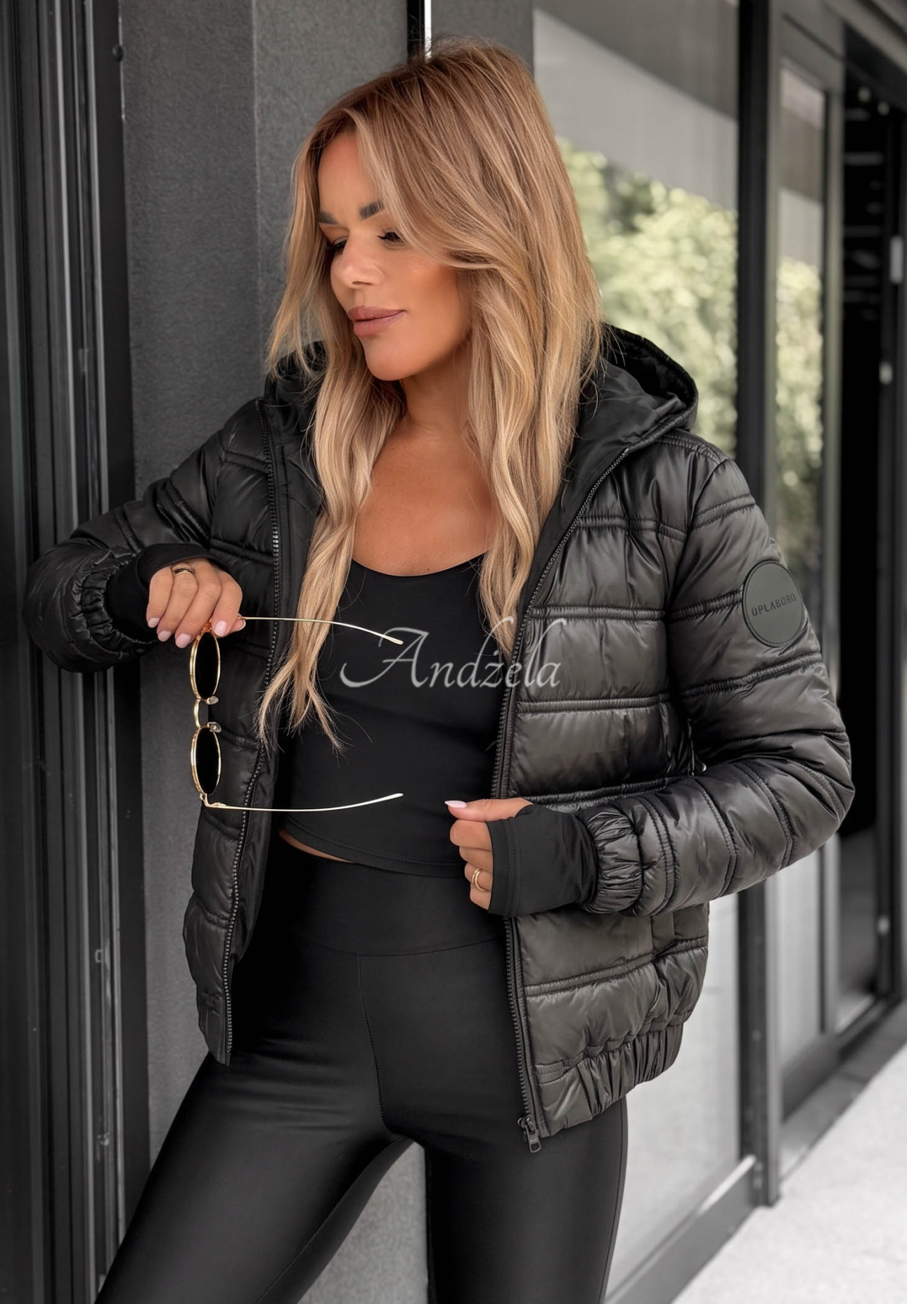 Gesteppte Jacke mit Kapuze Wait For Me Rot