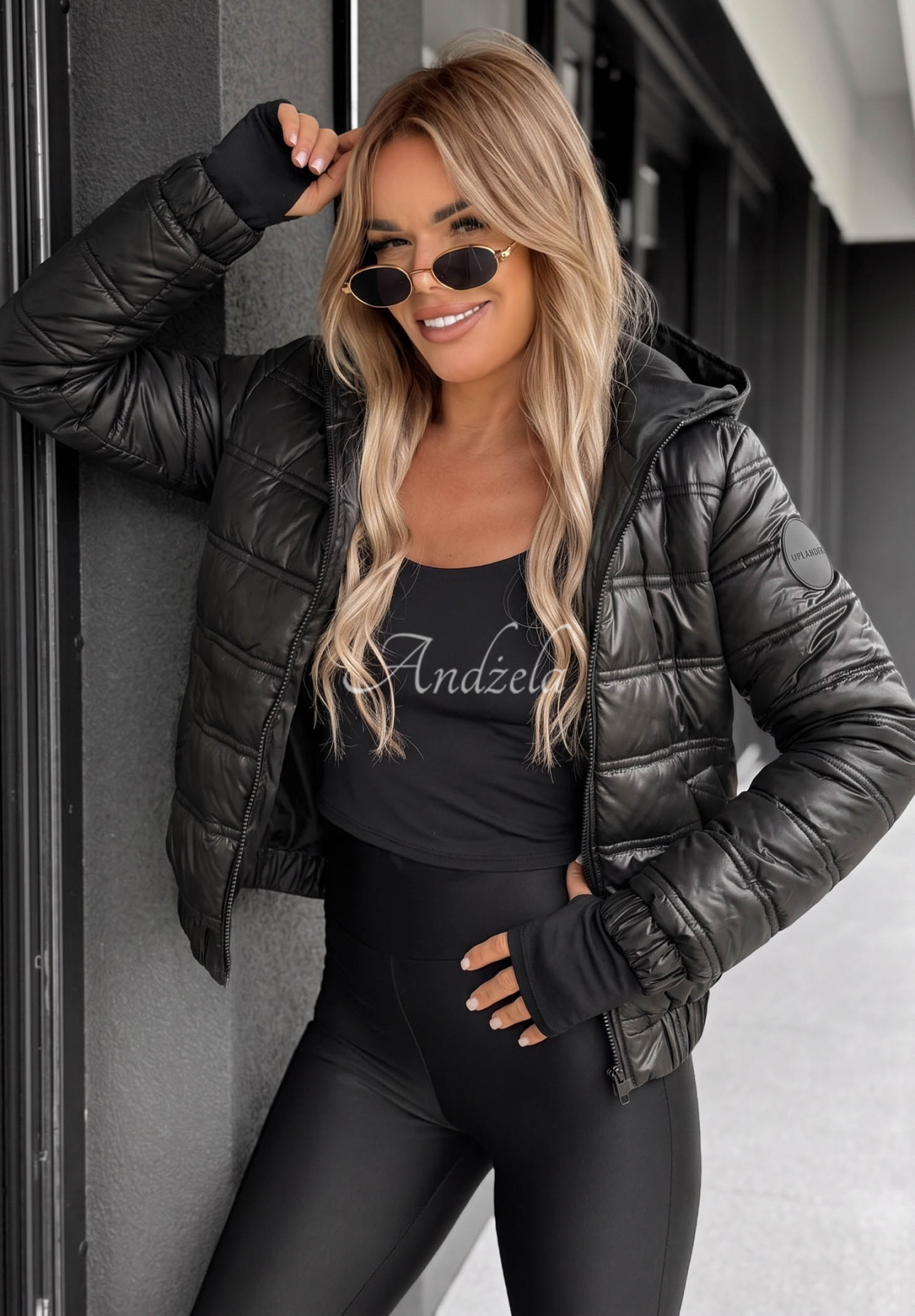 Gesteppte Jacke mit Kapuze Wait For Me Rot