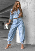 Hose Jeans balloon Until Sunset Blau