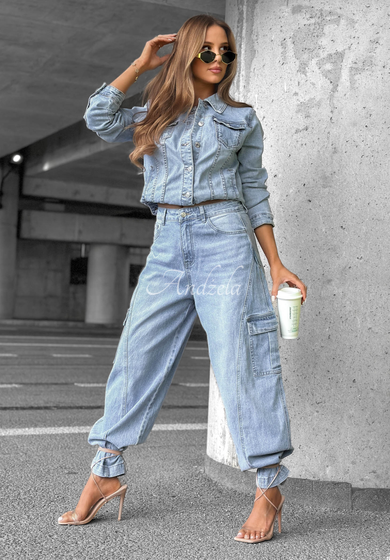Jeansjacke What A Day Hellblau