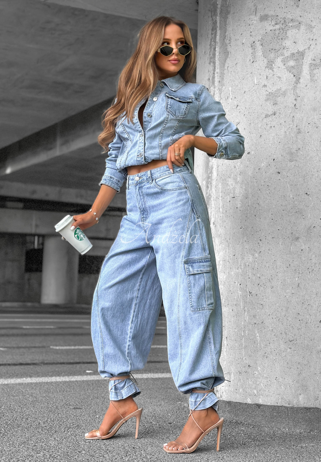 Jeansjacke What A Day Hellblau