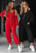 Set Sweatshirt, Hose i body 3in1 All For Love Schokoladenbraun
