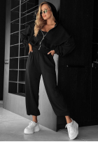 Set Sweatshirt, Hose i body 3in1 All For Love Schokoladenbraun