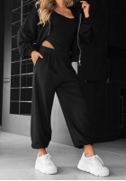 Set Sweatshirt, Hose i body 3in1 All For Love Schokoladenbraun