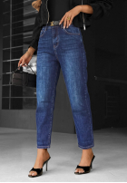 Hose Jeans mom fit Just My Type Dunkelblau