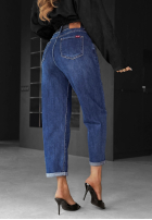 Hose Jeans mom fit Just My Type Dunkelblau
