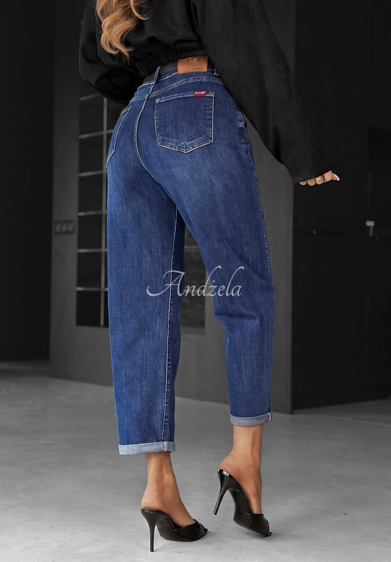 Jeans mom fit Just My Type Dunkelblau
