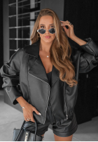 Skórzana Bikerjacke Wild Desire Schwarz
