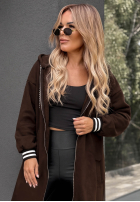 Długa Sweatshirt oversize z kapturem Cozy Hour Schwarz